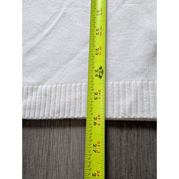 Vintage Heirloom Collectibles White Short-Sleeve Sweater 2X Acrylic Plus Size - Picture 6 of 7